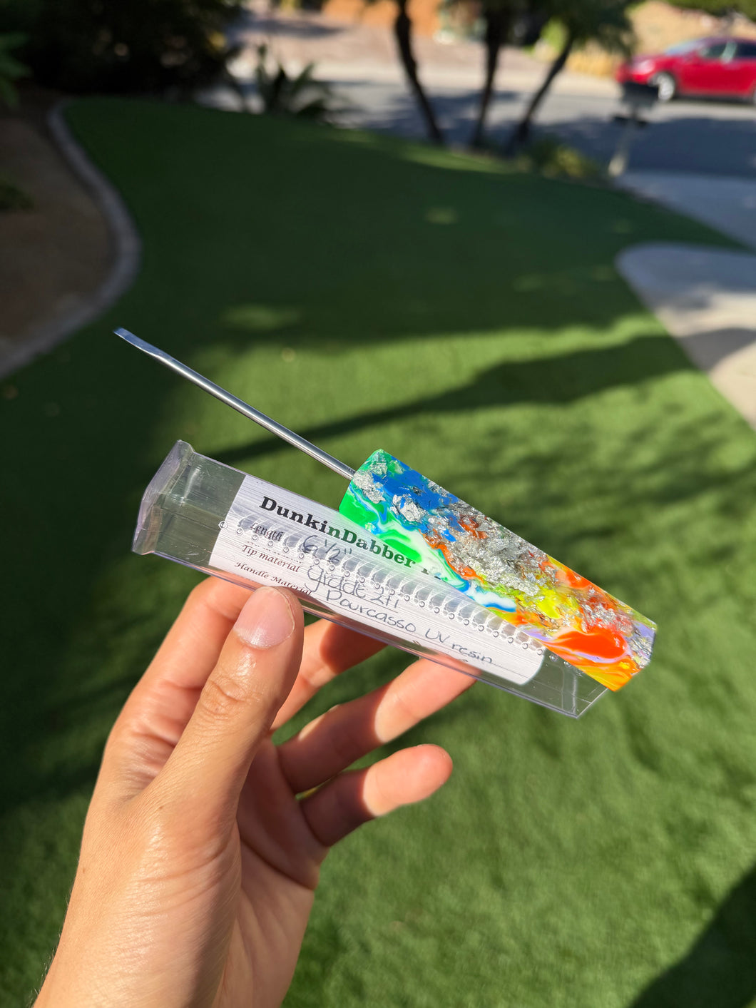 Pourcasso Uv Reactive Flathead w/ Silver Leaf