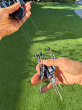 Load image into Gallery viewer, Pourcasso Black Pearl Travel Size Flathead Keychain Leash Batch