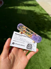 Load image into Gallery viewer, Pourcasso Purple Gold Leaf Tech Deck Flathead