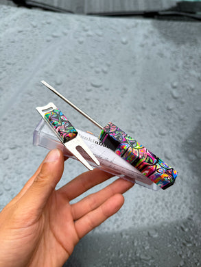 Kaotic Artworks Uv Reactive “Boo” Flathead w/ Divot Fixer