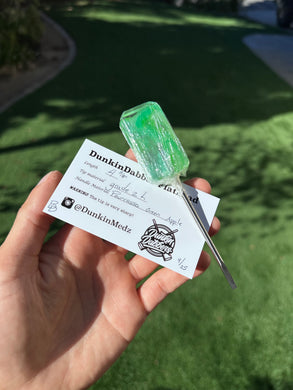 Pourcasso Green Apple Lollipop Flathead