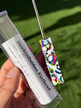 Load image into Gallery viewer, Kaotic Artworks Uv Reactive Skulls Flathead w/ 6mm Opal Eye