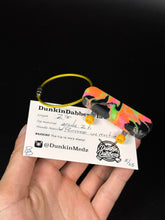 Load image into Gallery viewer, Pourcasso Uv Reactive Sheathed Tech Deck Keychain