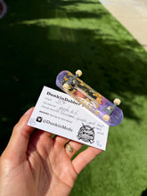 Load image into Gallery viewer, Pourcasso Purple Gold Leaf Tech Deck Flathead