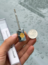 Load image into Gallery viewer, Pourcasso Black Pearl Mini Flathead w/ .15 Gram 24kt Gold Imprint