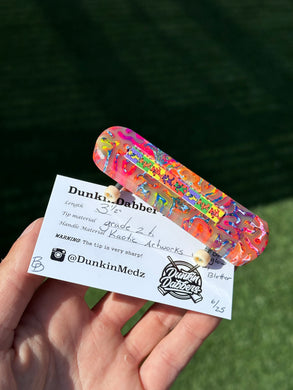 Kaotic Artworks Uv + Glow Tech Deck w/ Blotter